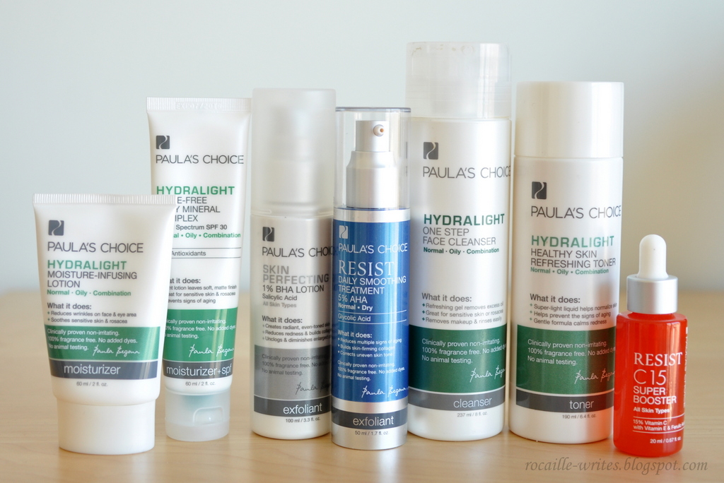 Rocaille Writes No Fuss Skincare Routine Paula's Choice Hydralight