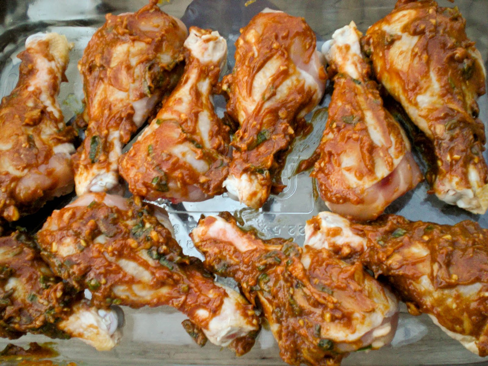 Random Cuisine Hoisin Peanut Butter Glazed Chicken Drumsticks