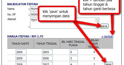 Fidyah calculator Kalkulator Fidyah