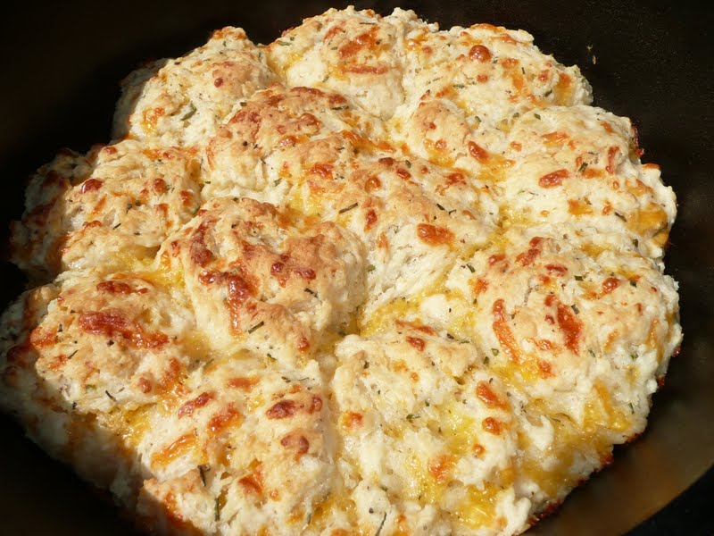 Everyday Dutch Oven Cheddar Chive Biscuits