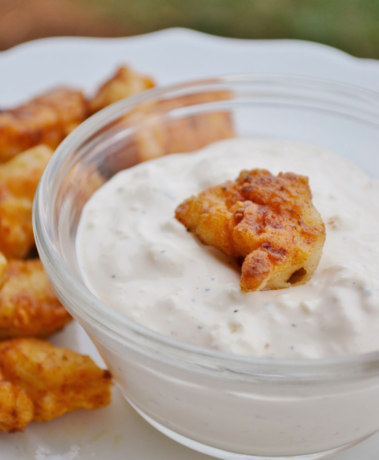 Sweet Morris Buffalo Chicken with spicy blue cheese dip