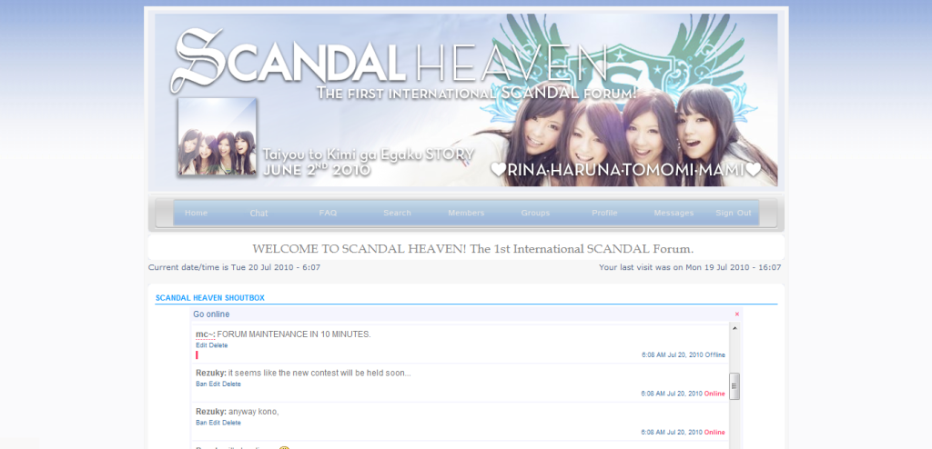 Scandal fan site