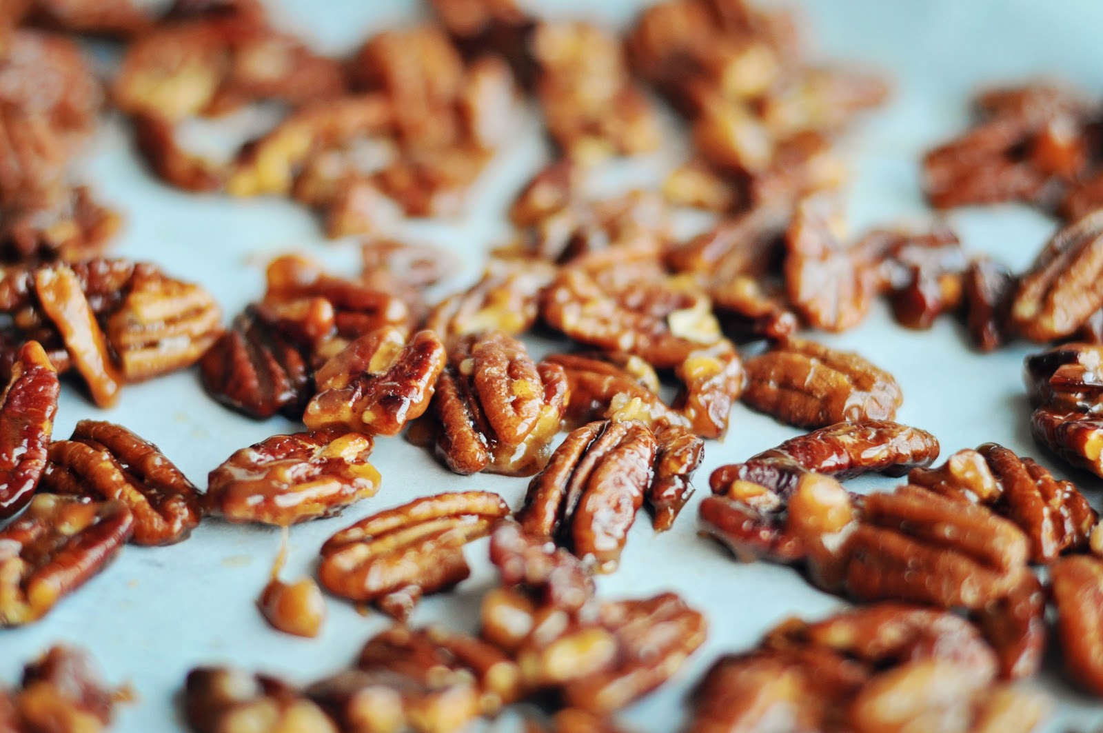 Barefoot and Baking Candied Pecans