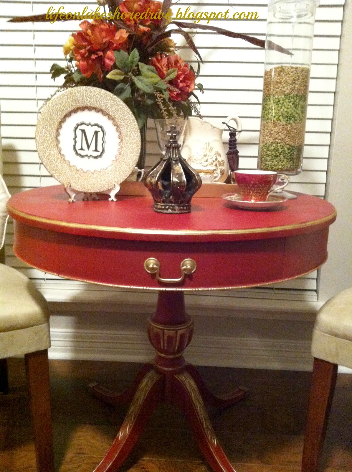ASCP Emperor's Red Table Makeover Life on Lakeshore Drive