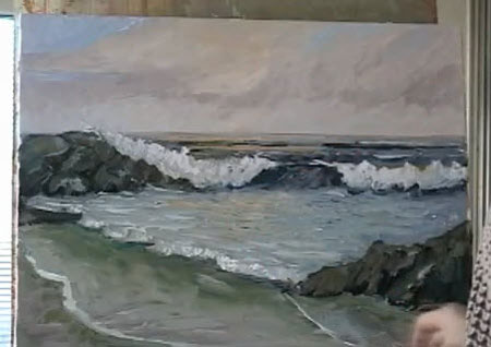 How to Paint A Seascape Oil Painting