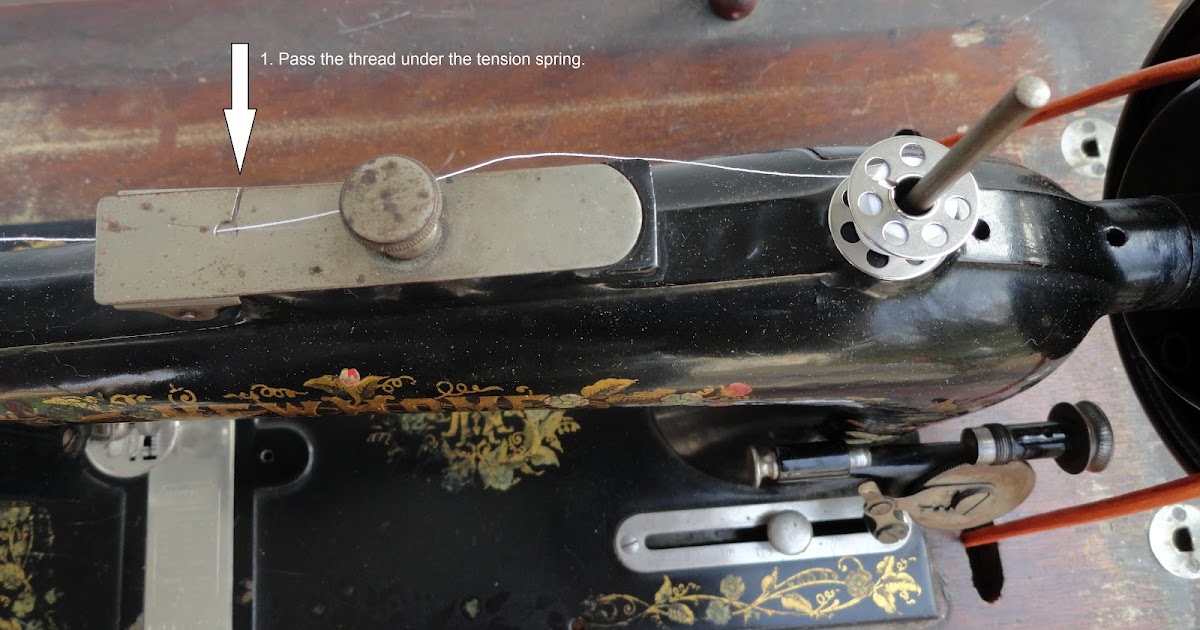 Sewing By Day How To Thread a New Home Treadle Sewing Machine