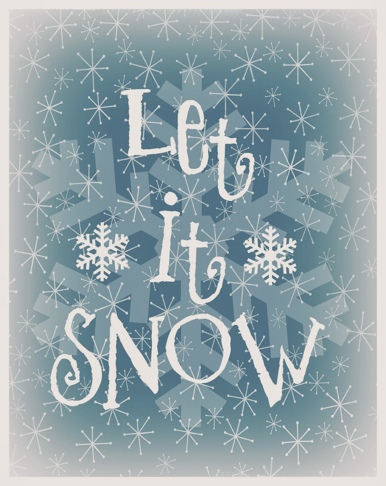 Mimi Lee Printables & More Let it snow Free printable