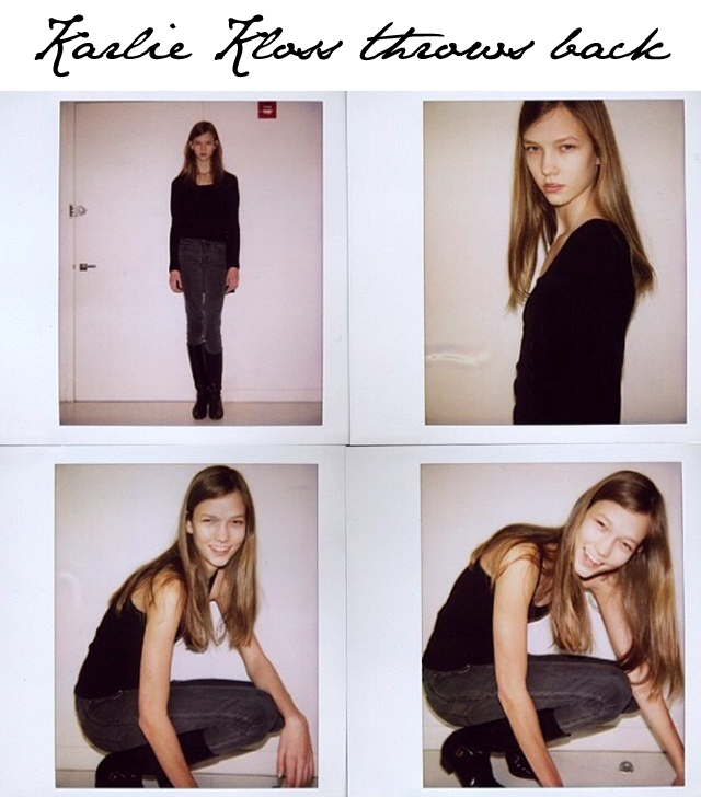 Karlie Kloss shares first modeling shots on instagram - Emily Jane Johnston