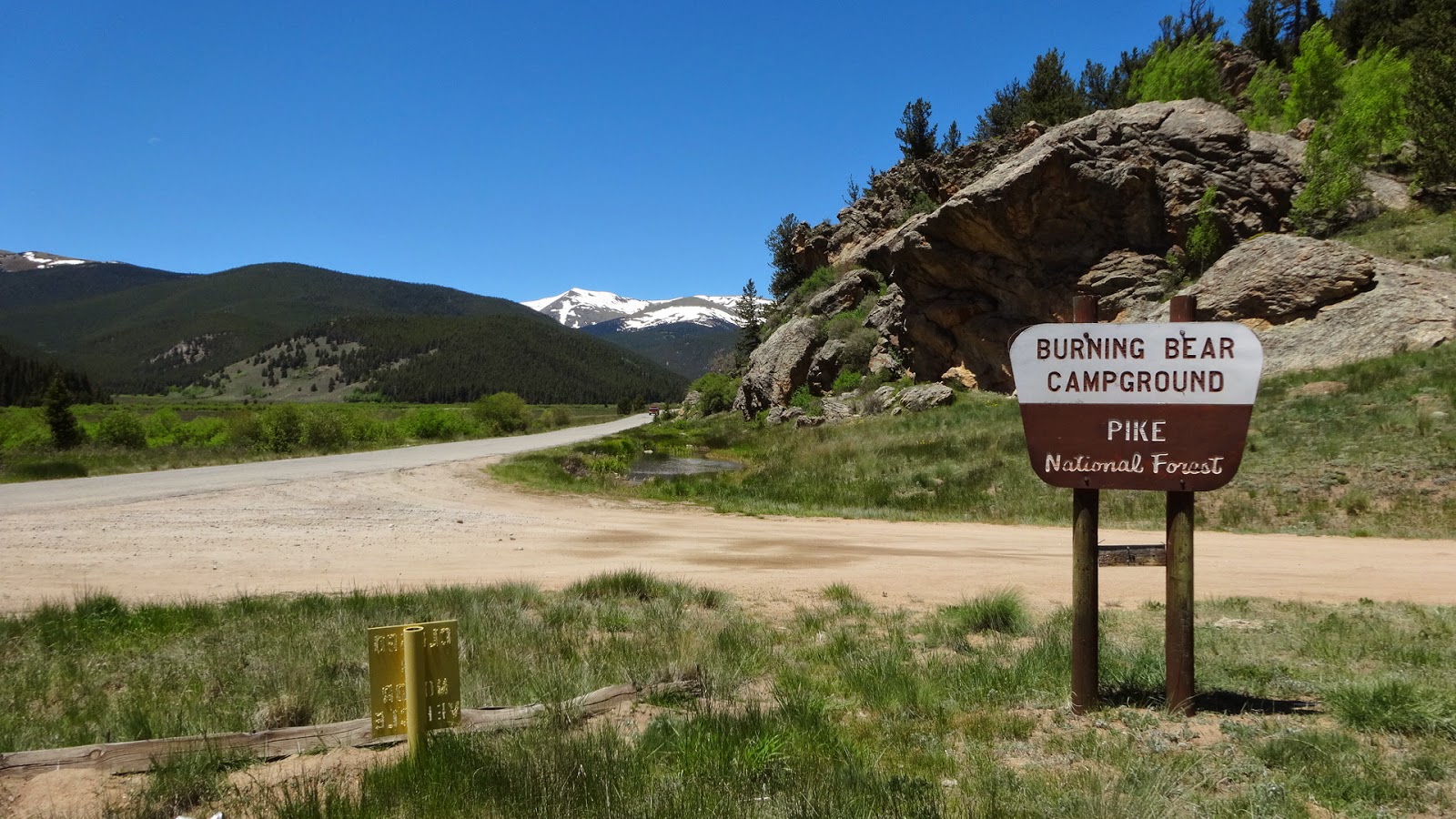 National Forest Camper Burning Bear Campground
