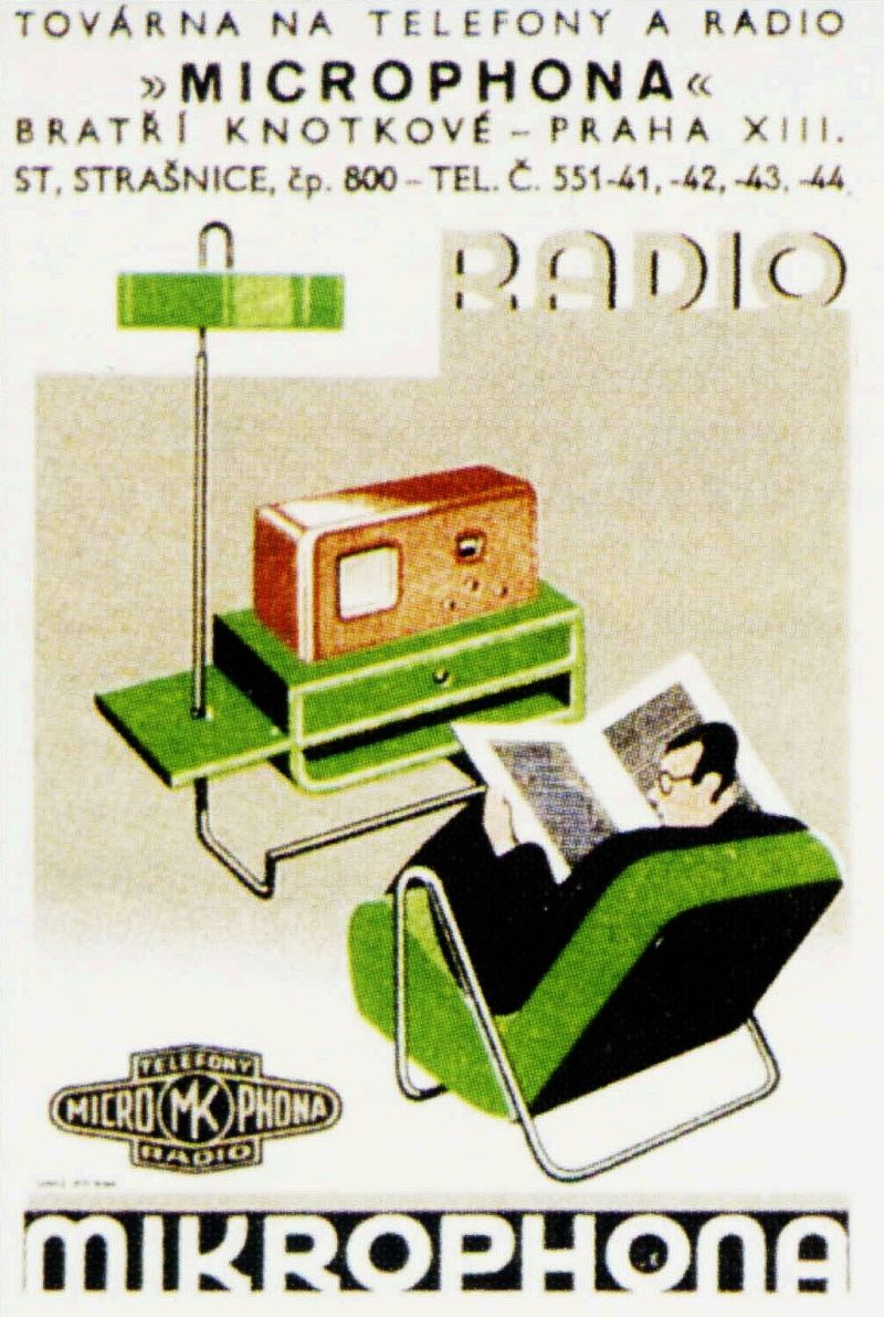 Doctor Ojiplático. Aparatos de Radio. 42 ejemplos de publicidad vintage. Mikrofona