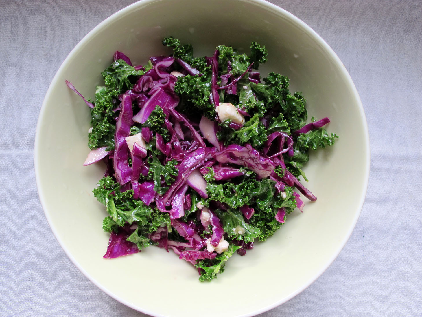 meadows cooks healthy recipes kale and purple cabbage salad