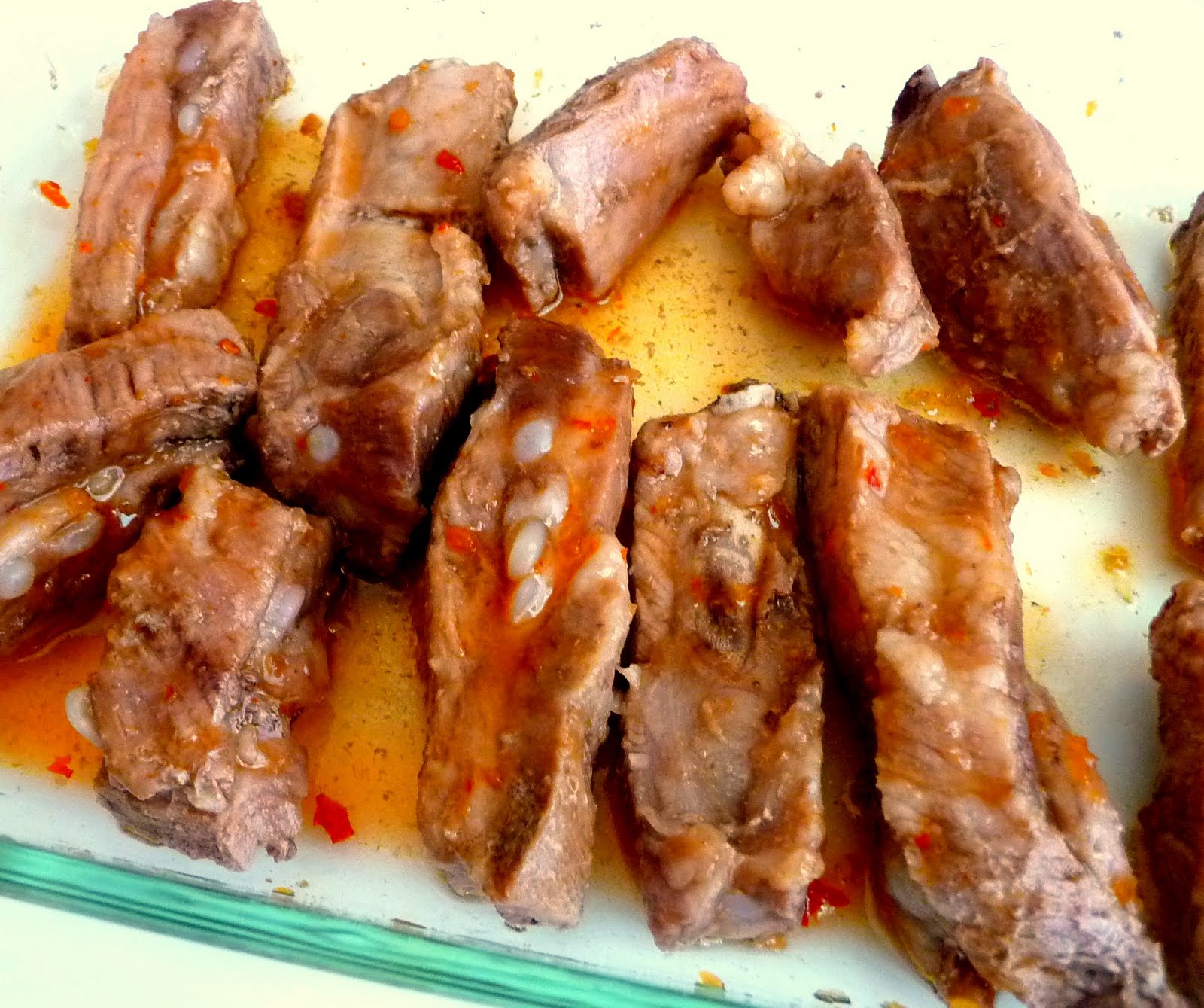 The Red Gingham Sweet Chili Ribs