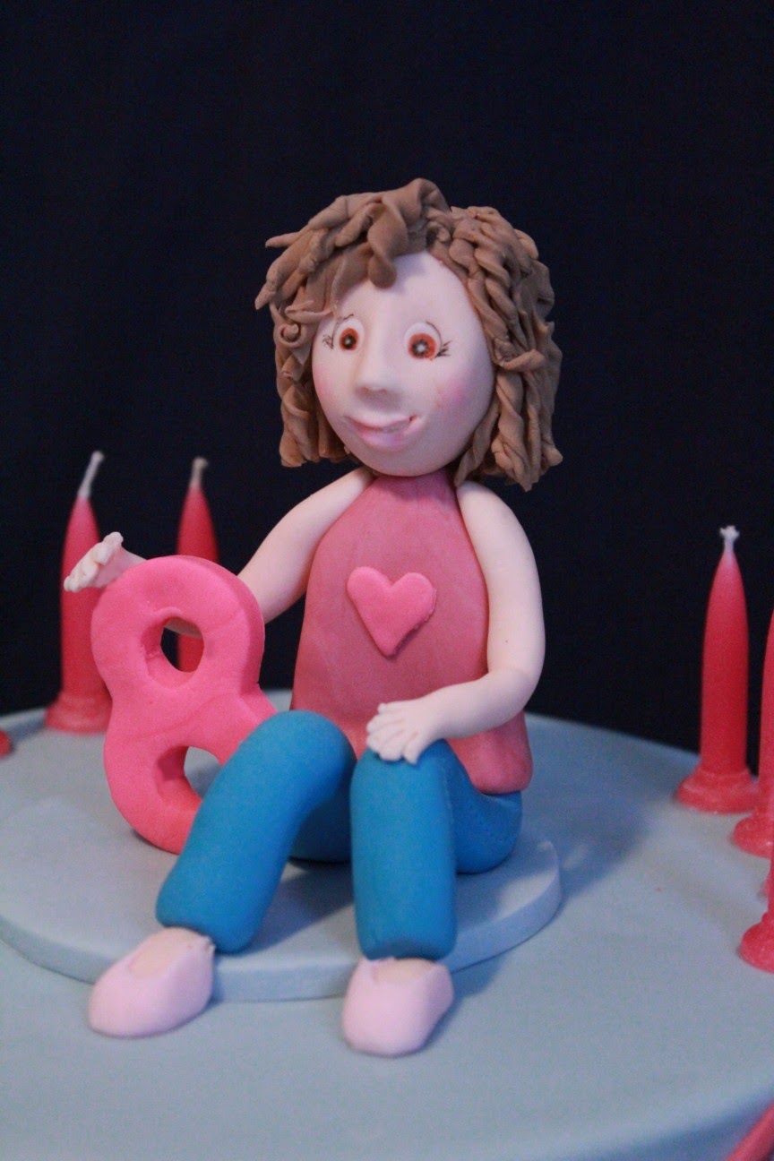Blissfully Sweet A Bunting Birthday Cake for a Curly Haired Girl!