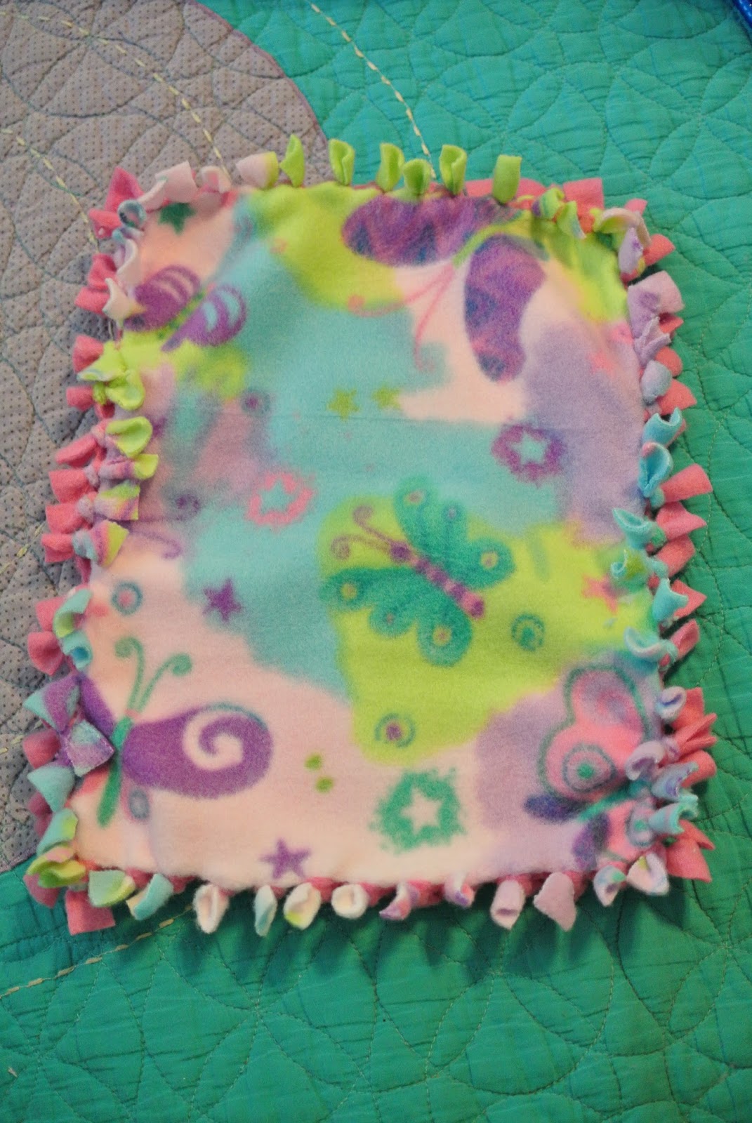 KayleeBug13 Crafts Fleece Tie Blanket