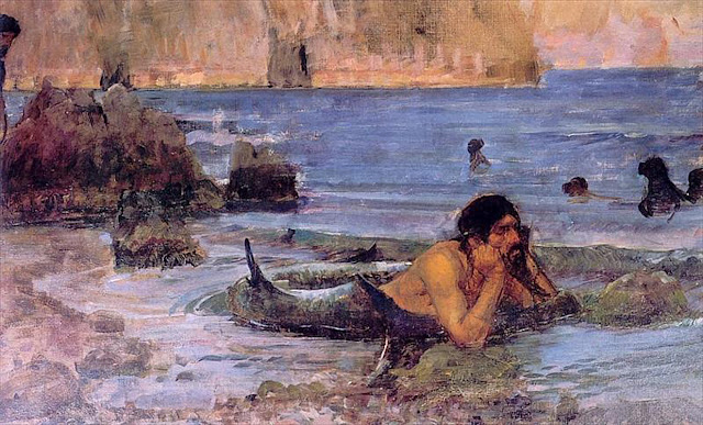 merman,Waterhouse,painting