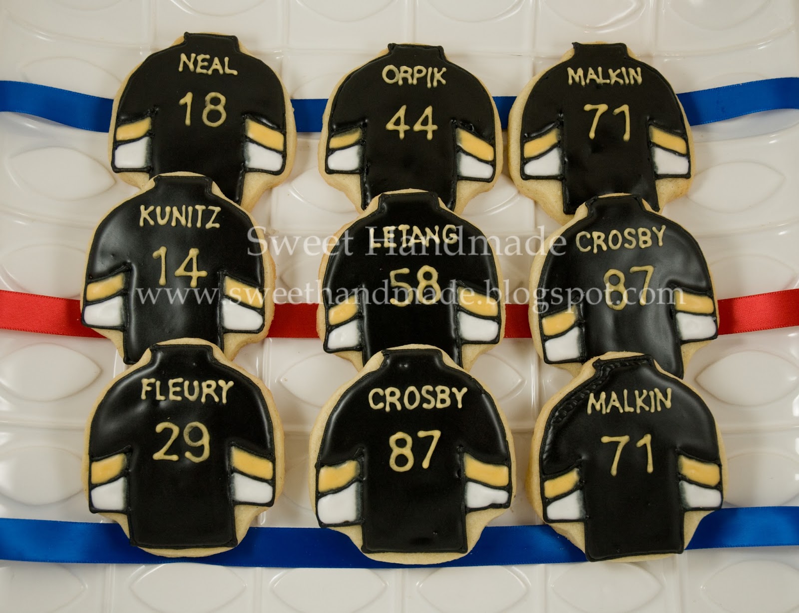 Sweet Handmade Cookies Hockey Jersey Cookies