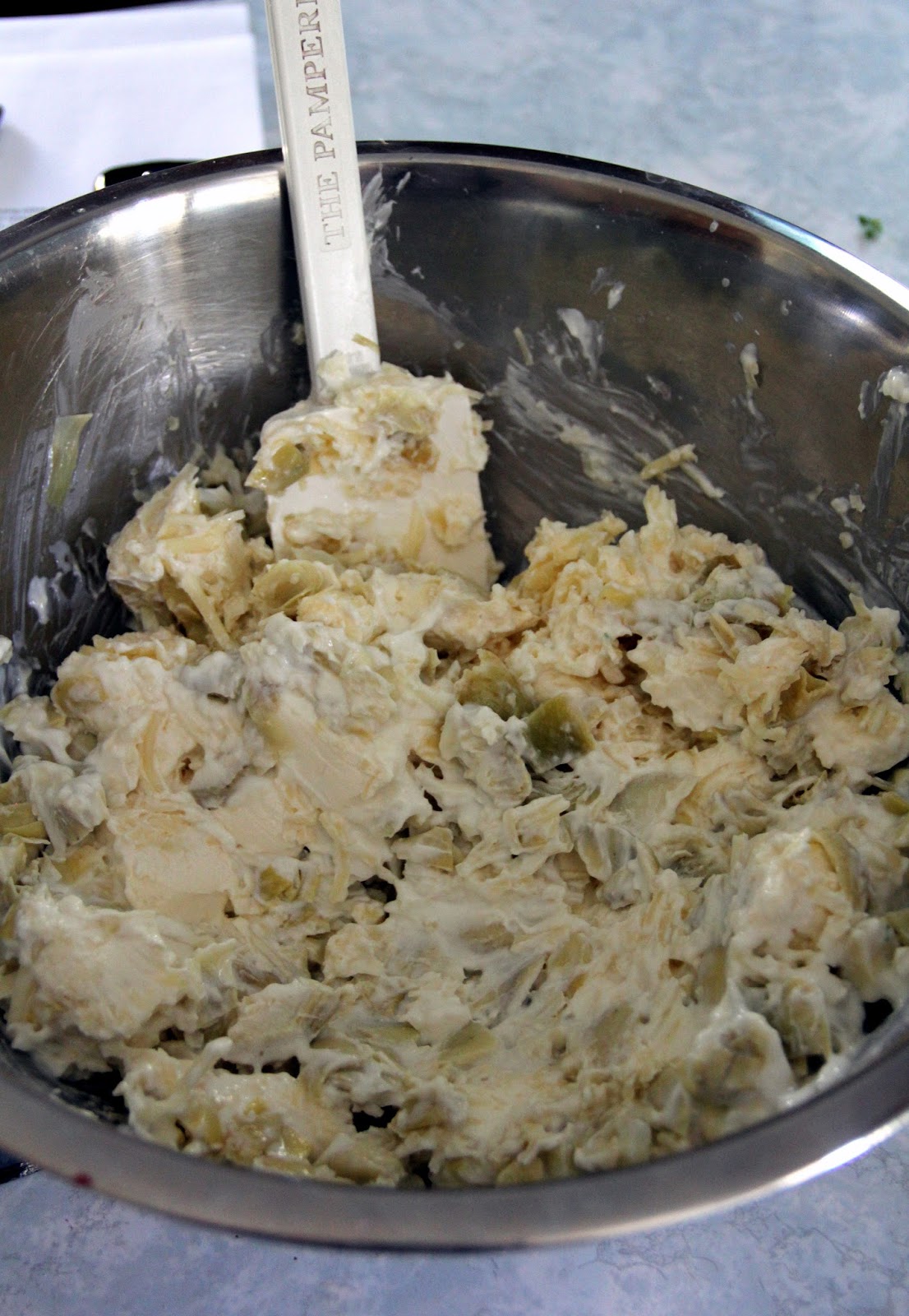 Jo and Sue Kale Artichoke Dip (Crock Pot)