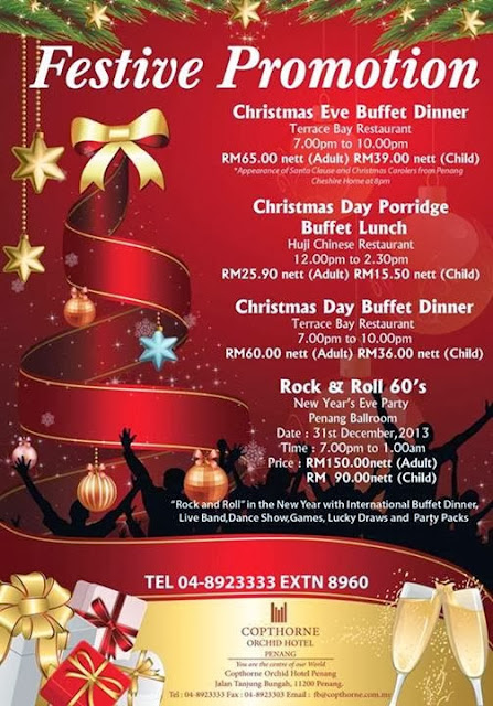 CHRISTMAS PROMOTION AND NEW YEAR PROMOTION AT COPTHORNE ORCHID HOTEL
