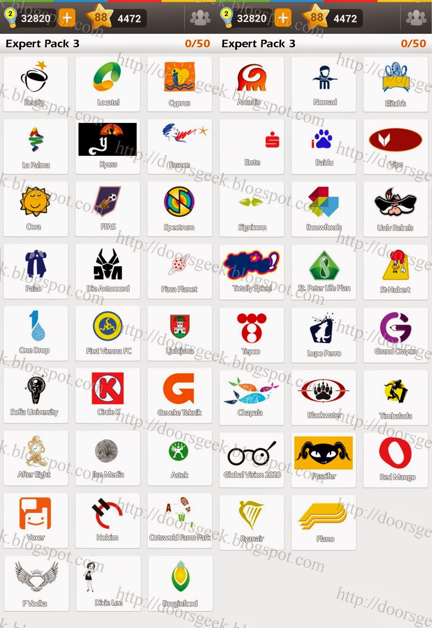 Logo Game: Guess the Brand [Regular] Pack 3 ~ Doors Geek