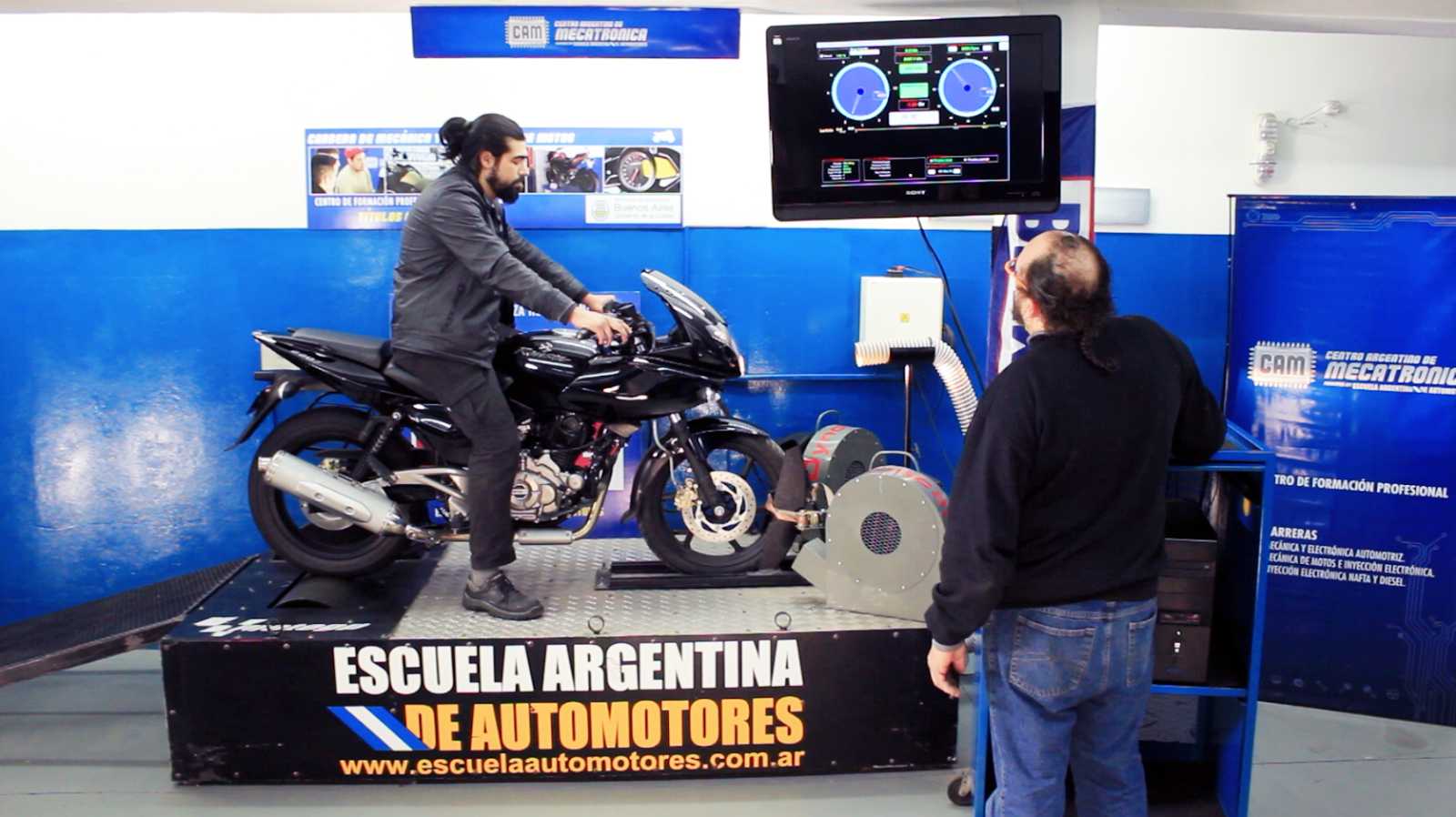 Centro Argentino de Mecatrónica: Banco de pruebas de motos