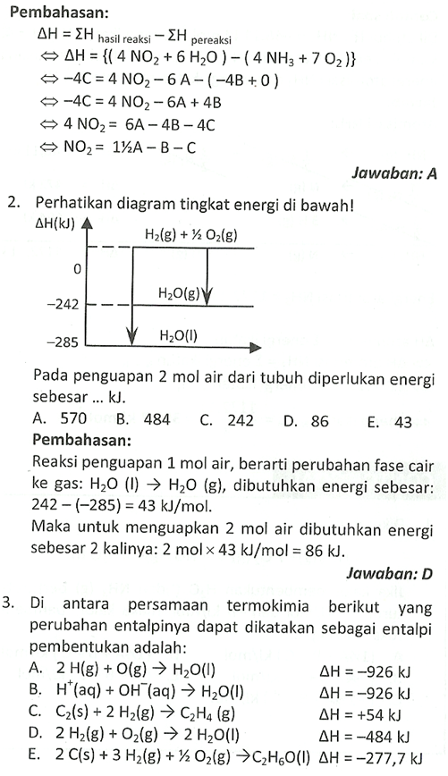 Contoh Soal Termokimia