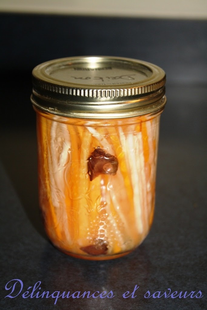 Délinquances et saveurs Marinade de carottes et daikon