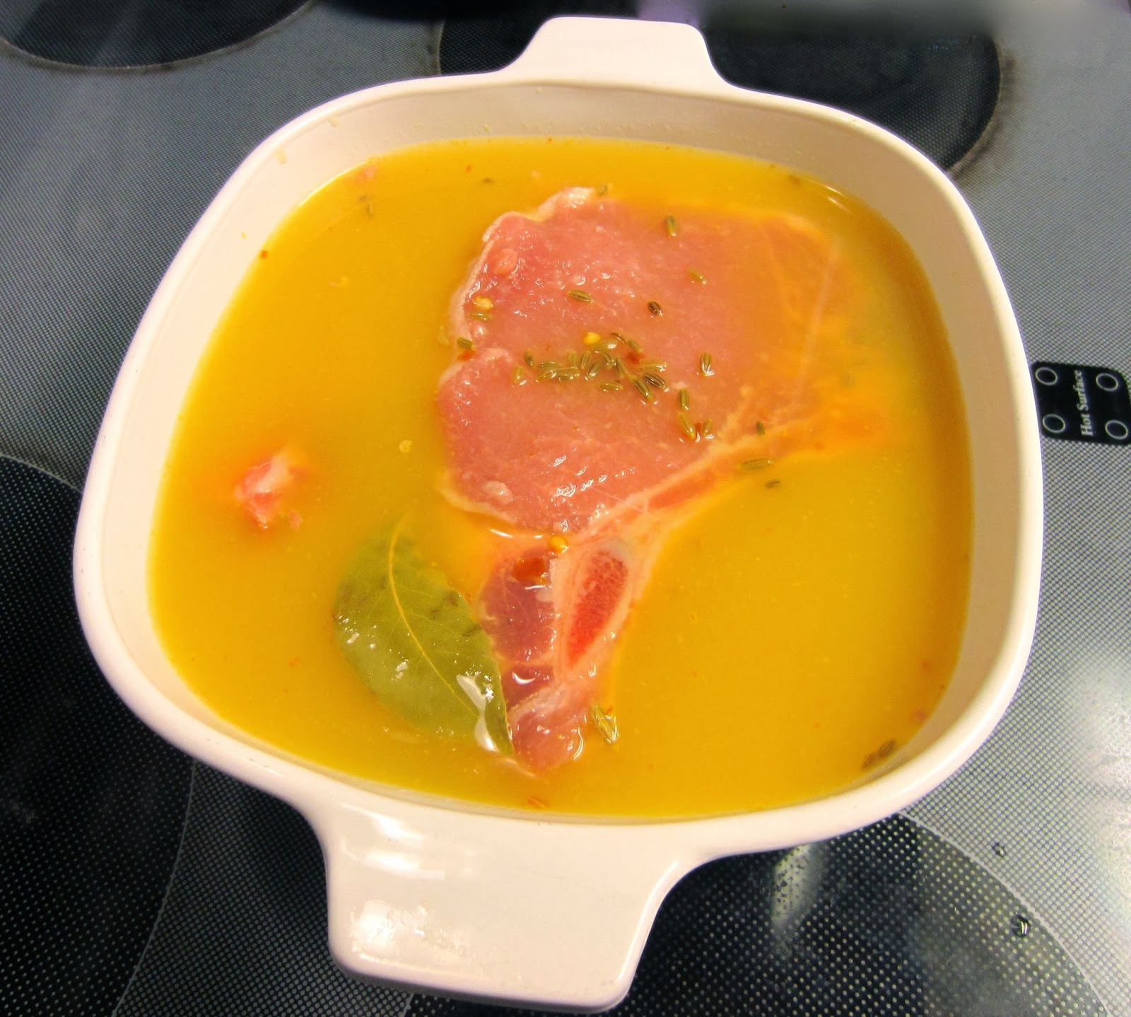 Sunday, dinner for two A First Attempt at Pork Chops with Orange Gastrique