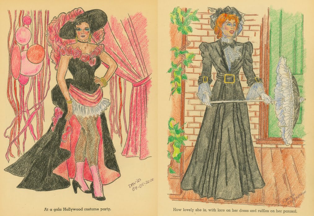 SUBLIME FASHIONS OF THE 1950s Paper Doll Book Gorgeous COUTURE Volume 1