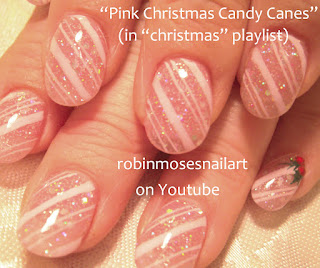 weeping angels, weeping angel nail art, doctor who nail art, christmas angel nail art, angel nail art, glass nail art, ribbon candy nail art, ribbon candy, ribbon candy portrait, pink ribbon nail, pink glitter nail, pink glass nail, christmas angel nail art, dr. who nail art,   