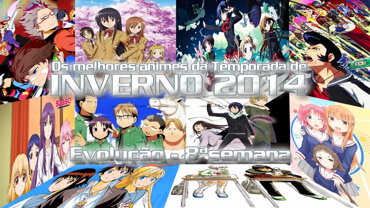 AMVeSAIMOE: Os melhores animes da Temporada de Inverno 2014, evolução do  Top 10 na semana