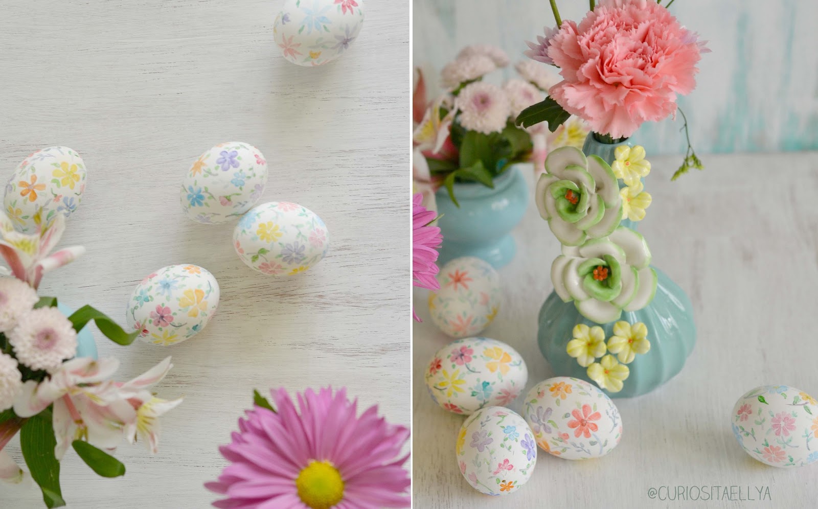 Curiositaellya Painted Spring {With Easter Eggs & Flowers}