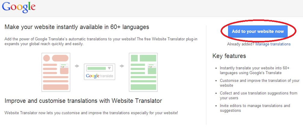 Add The New Google Translate Button On Blogger And Wordpress | Spice Up