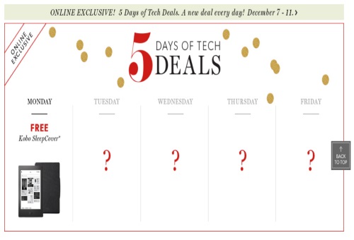 Chapters Indigo 5 Days of Tech Deals