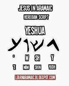 How to write jesus christ in aramaic image