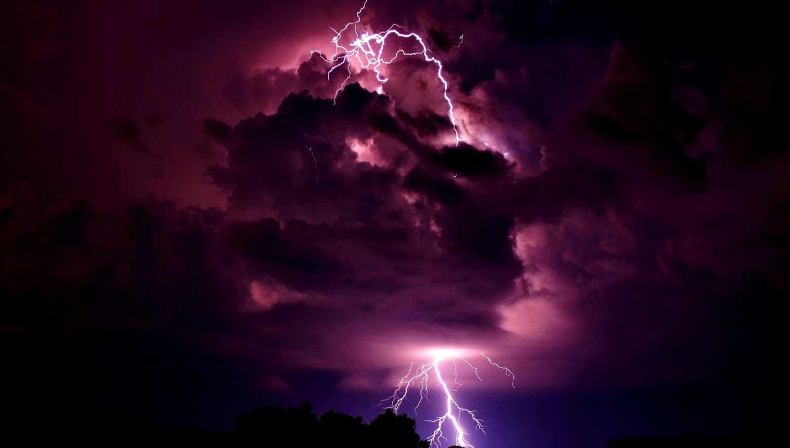 Purple Sky Lightning Clouds Purple Sky Lightning Clouds