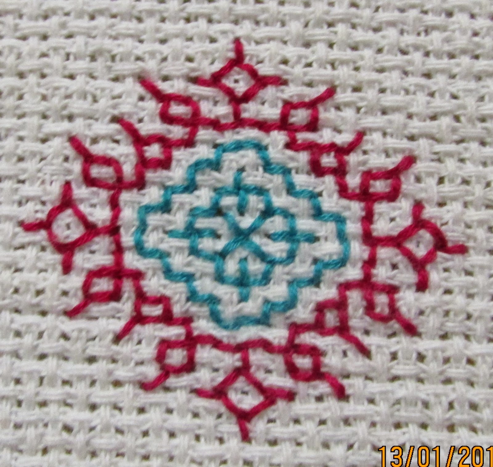 My craft works Kasuti Embroidery Table cloth New start