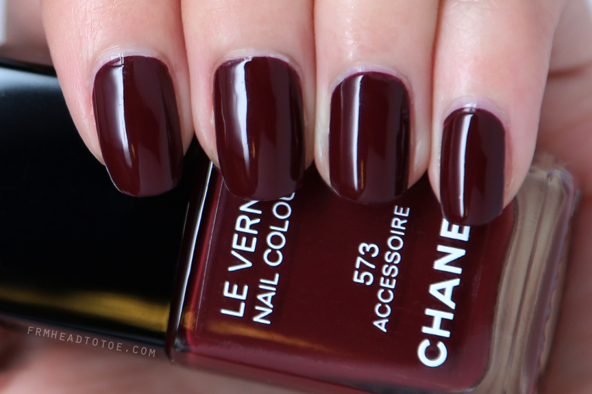 chanel burgundy nail polish