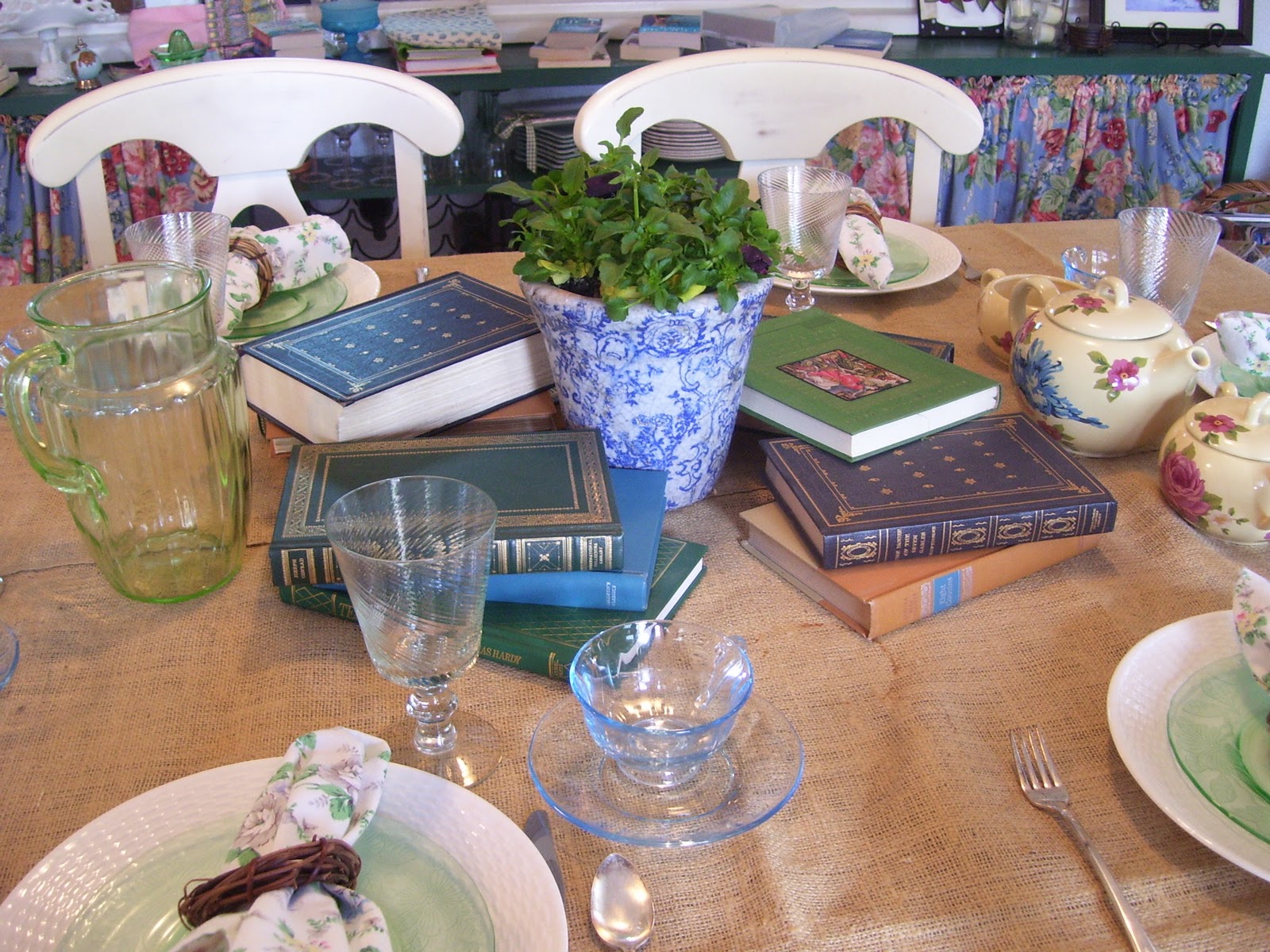 Sweet Bee Cottage My Tea Party and Book Exchange At Last