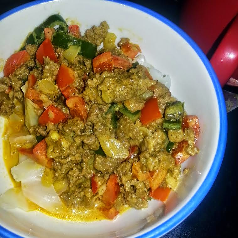 Krulewich Ground Beef Coconut Curry with Peppers