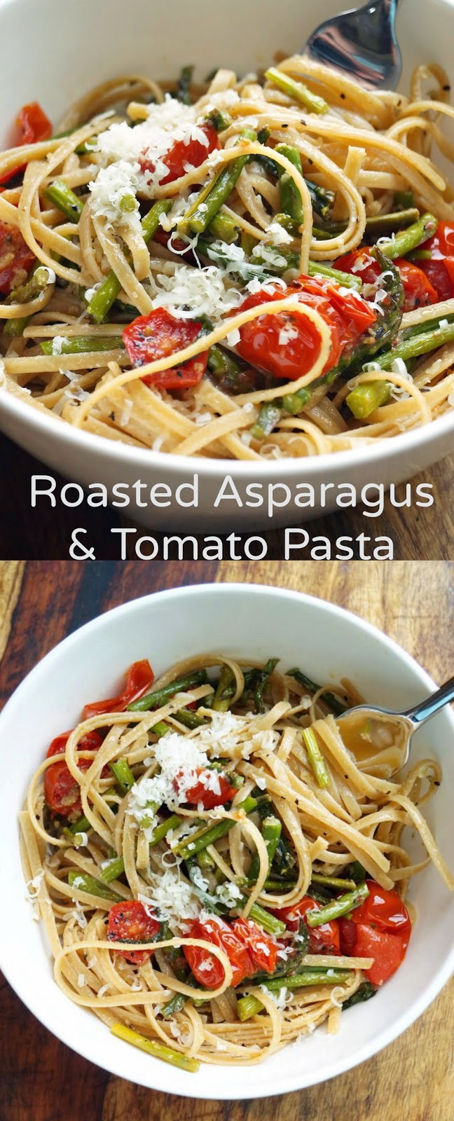 Old House to New Home Roasted Asparagus and Tomato Pasta with Toasted