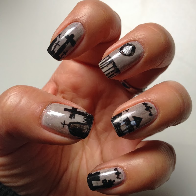 15+ Halloween Graveyard Nails Photos