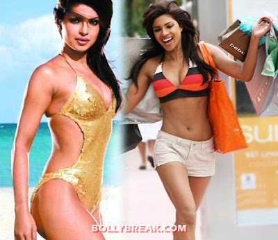 Priyanka chopra in bikini - Famous Bollywood Actresses in Bikini