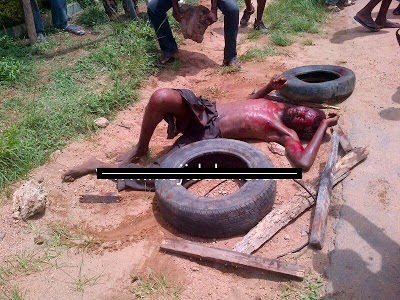 ritualist student who disguised as a man man lynched in ibadan 873