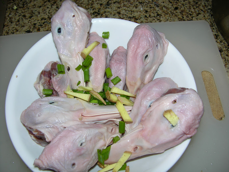 Steamed Salty Duck Head (盐水鸭头) Fun Chinese Cooking Spring Tulip's