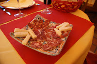"Pratisco" de queijos e enchidos italianos