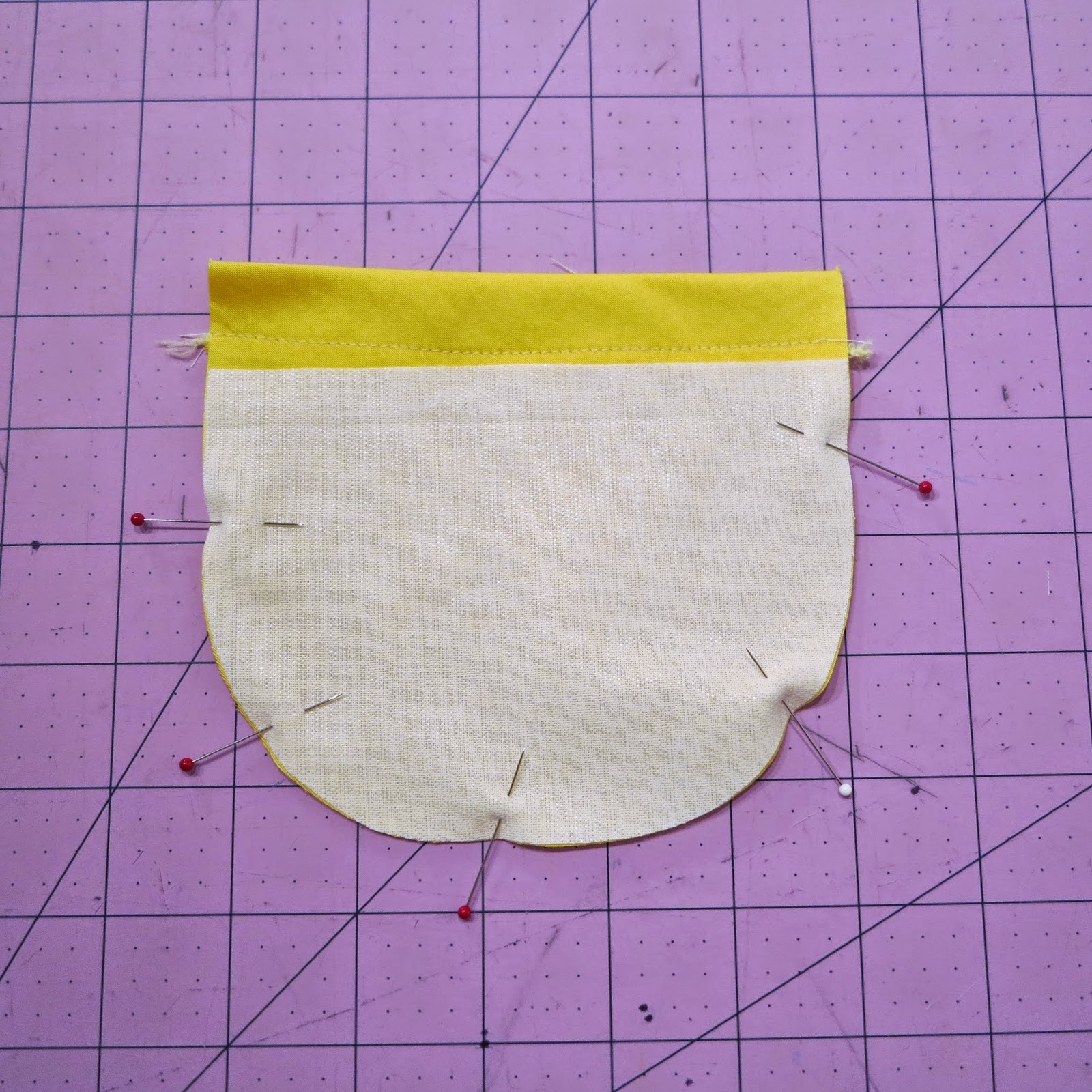 Lily Sage & Co Making neatly curved patch pockets with interfacing