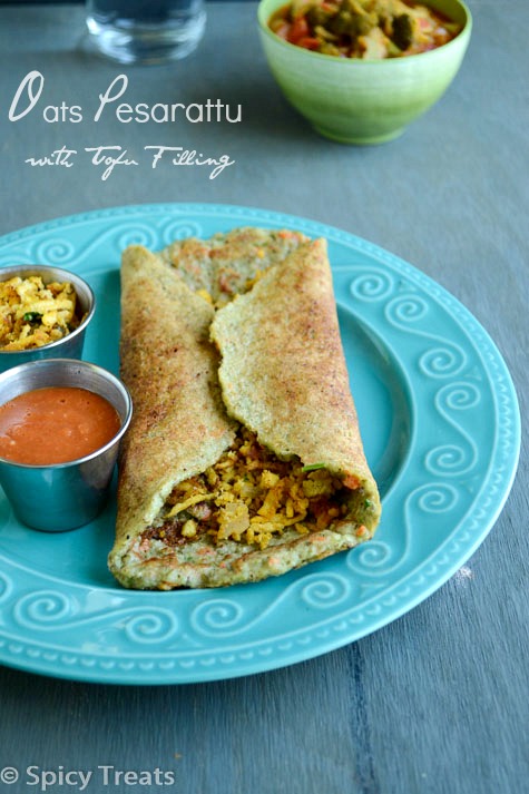 Oats Pesarattu With Tofu