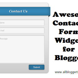 Awesome Contact Form Widget for Blogger