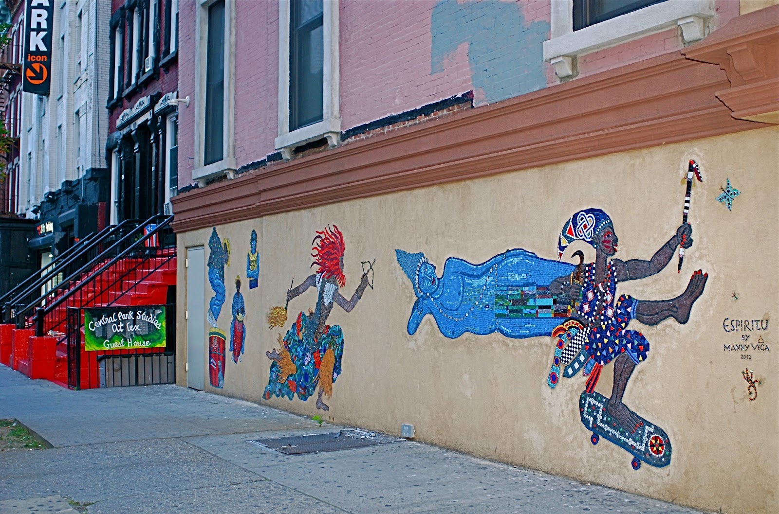 NYC ♥ NYC Manny Vega's Mosaic Mural, ESPIRITU in East Harlem