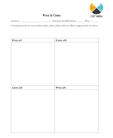 DBT Path - Online DBT Classes: DBT Pros & Cons Worksheet Explained